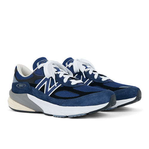 New Balance Made in USA 990v6 in Blue Black Suede Mesh
