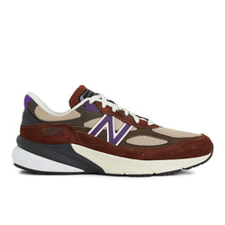 New Balance Unisex Made in USA 990v6 in Brown/Purple Suede/Mesh, 