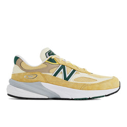 New Balance Made in USA 990v6 in Yellow Green Leather