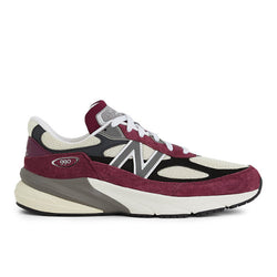 New Balance Unisex Made in USA 990v6 in Red/White Leather, 