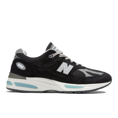 New Balance MADE in UK 991v2 in Black Grey Suede Mesh