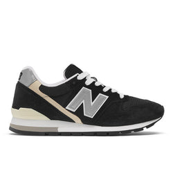 New Balance Unisex Made in USA 996 in Black/Grey Leather, 