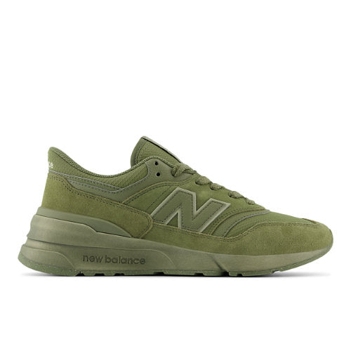 New Balance Unisex 997R in Green Suede/Mesh, 