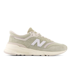 New Balance Unisex 997R in Green/Beige Suede/Mesh, 