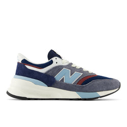 New Balance Unisex 997R in Grey/Blue Suede/Mesh, 