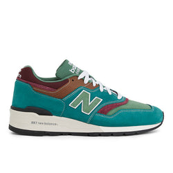 New Balance Unisex Made in USA 997 in Green Suede/Mesh, 