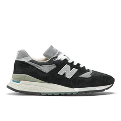 New Balance Made in USA 998 in Black Grey Leather