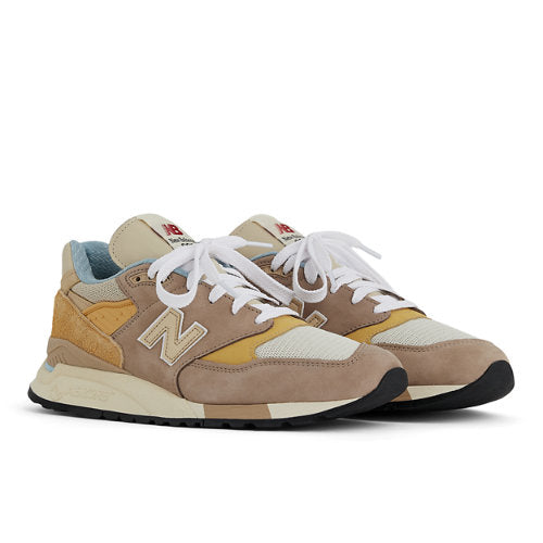 New Balance Made in USA 998 in Beige Suede Mesh