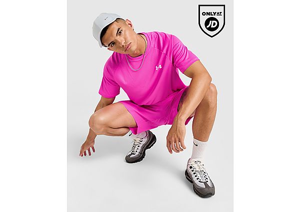 Under Armour Tech Emboss T Shirt  Pink