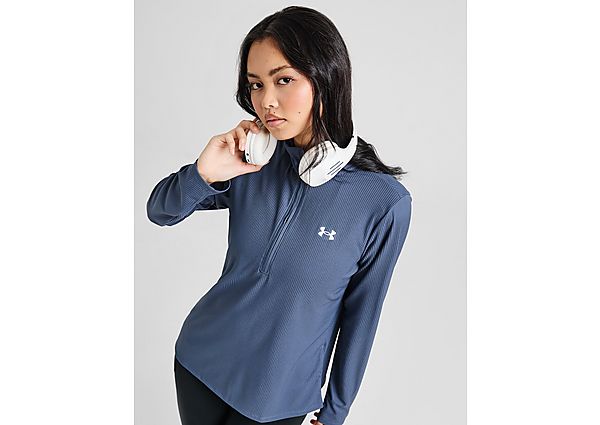 Under Armour Tech Ribbed 1/4 Zip Top  Grey