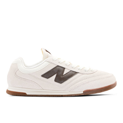 New Balance RC42 in White Brown Beige Suede Mesh