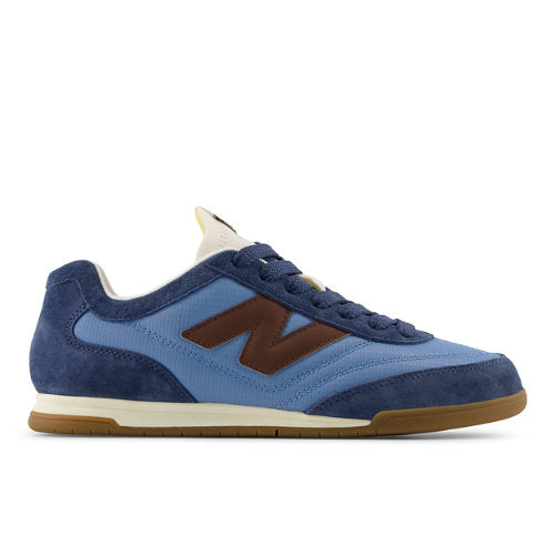 New Balance RC42 in Blue Brown White Suede Mesh