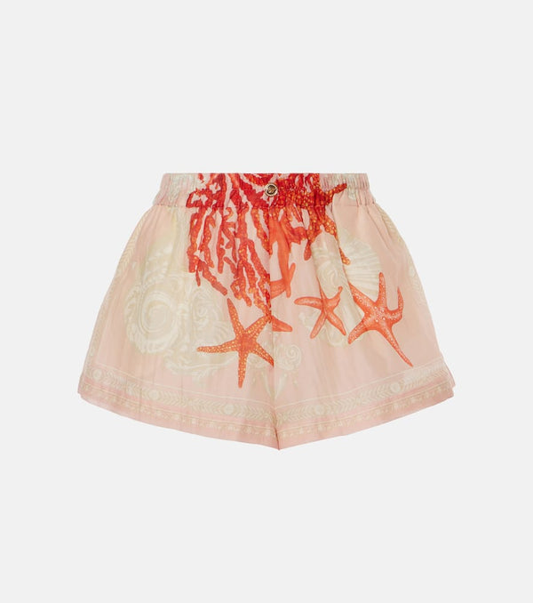 Versace Barocco Sea cotton and silk shorts