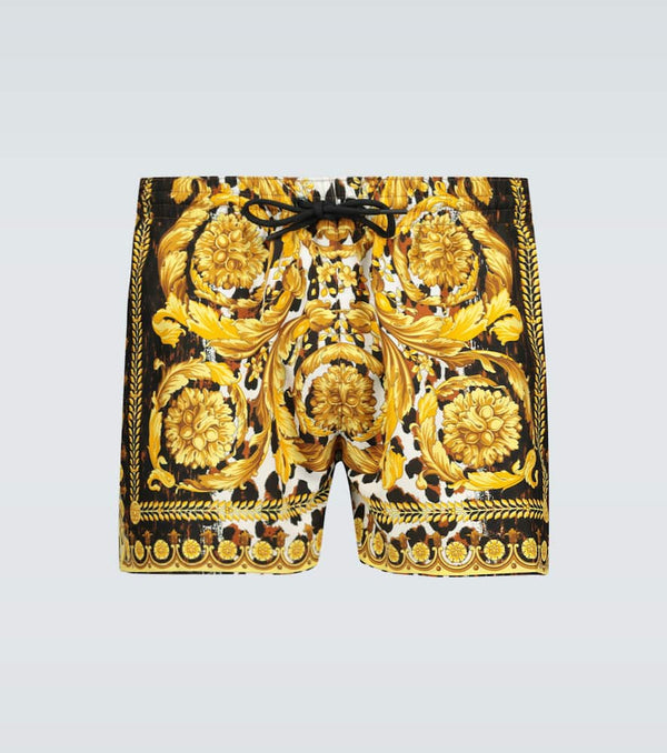 Versace Baroque printed swim shorts