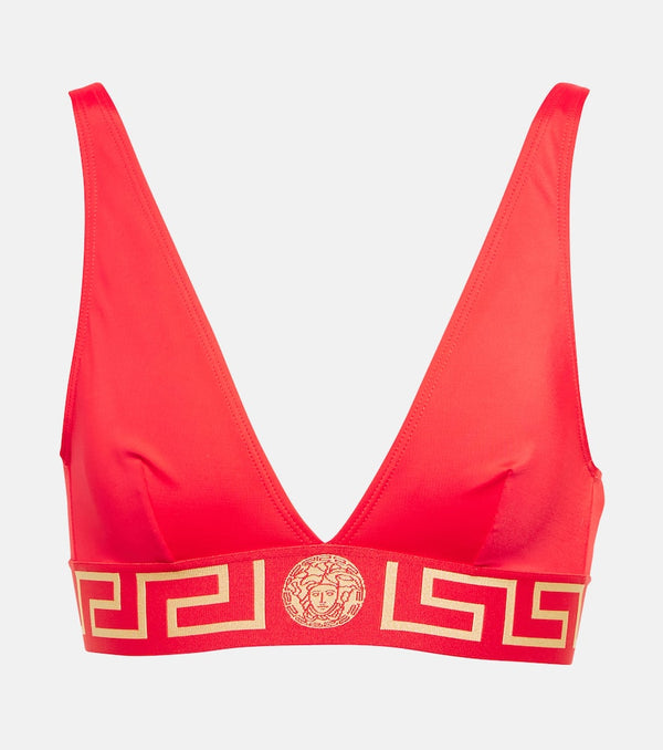 Versace Greca Border bikini top