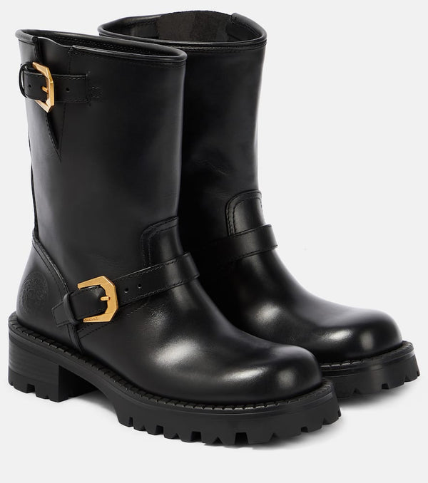 Versace Leather ankle boots