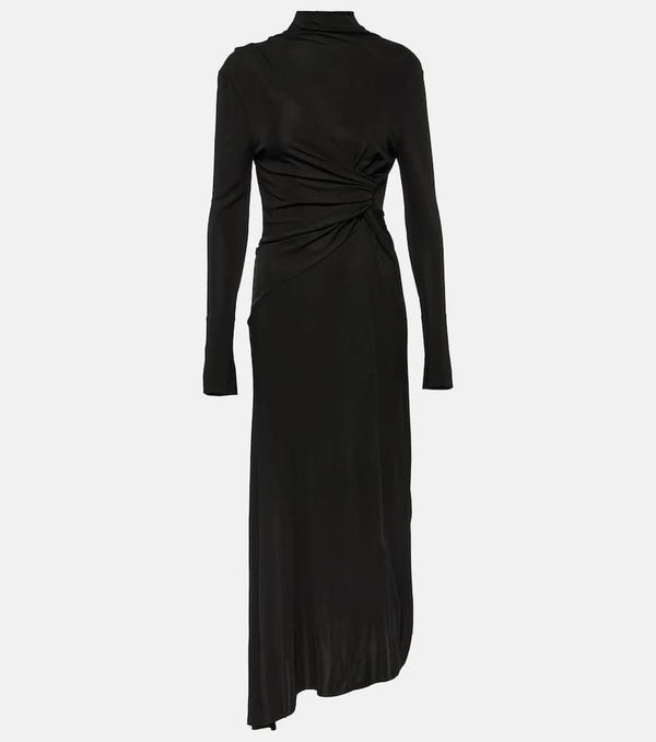 Victoria Beckham Gathered draped midi dress