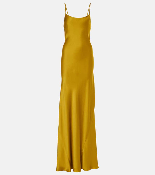 Victoria Beckham Satin crêpe slip dress