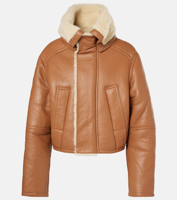 Victoria Beckham Shearling-lined coat