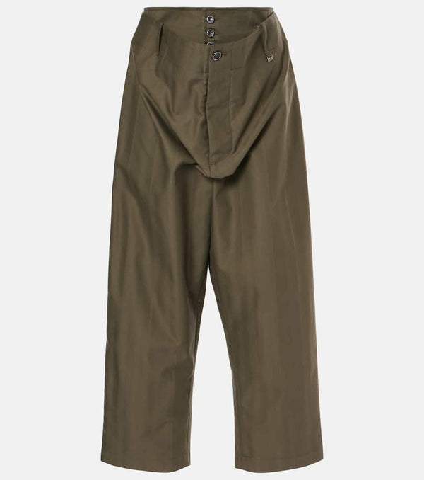 Vivienne Westwood Alien cropped cotton wide-leg pants