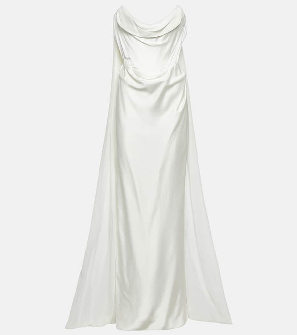 Vivienne Westwood Bridal Galaxy Cape crêpe satin gown