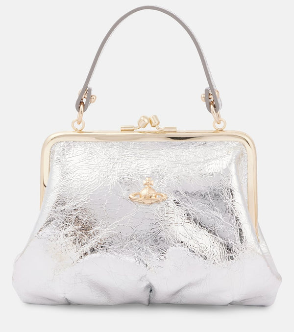 Vivienne Westwood Granny metallic leather tote bag