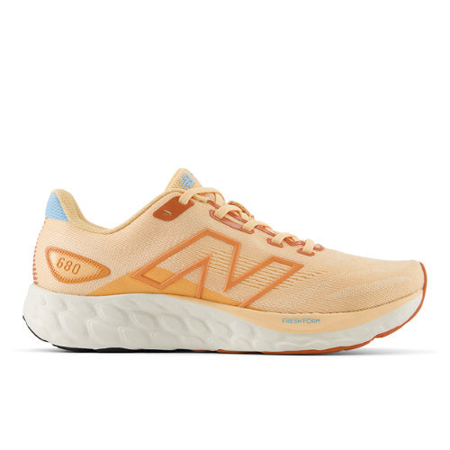 New Balance Fresh Foam 680 v8 in Orange Blue White Textile Narrow
