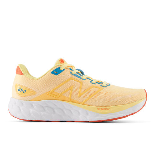 New Balance Fresh Foam 680 v8 in Pink Blue Red White Textile Narrow