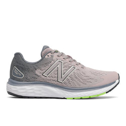 New Balance Women's Fresh Foam 680v7 in Purple/Grey/Yellow Synthetic, Narrow