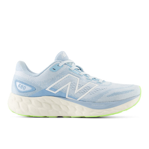 New Balance Fresh Foam 680 v8 in Blue White Green Textile Narrow