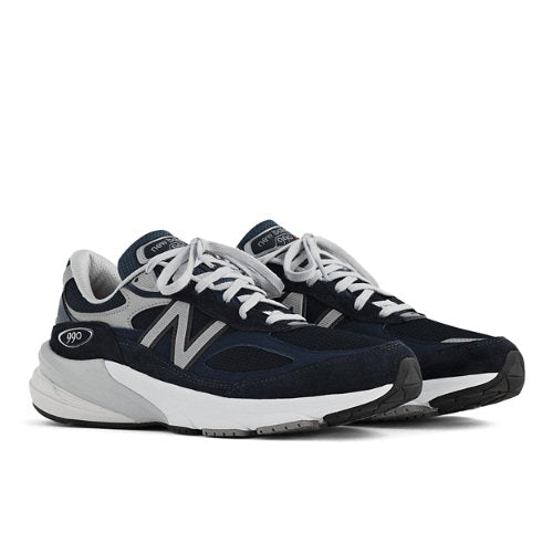 New Balance Made in USA 990v6 in Blue White Suede Mesh Narrow