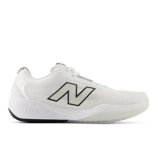 New Balance Women's FuelCell 996v6 in White/Black/Red Synthetic, Narrow