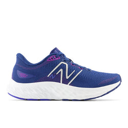 New Balance Women's Fresh Foam X Evoz ST in Blue/Pink Textile, Narrow