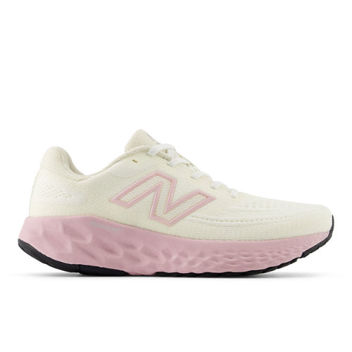 New Balance Fresh Foam X EVOZ v4 in White Beige Pink Black Textile Narrow