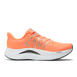 New Balance Women's FuelCell Propel v4 in Orange/Blue/Black Textile, Narrow