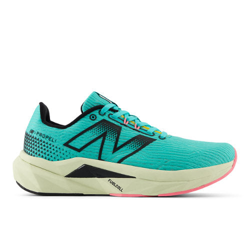 New Balance FuelCell Propel v5 in Green Beige Pink Synthetic Narrow