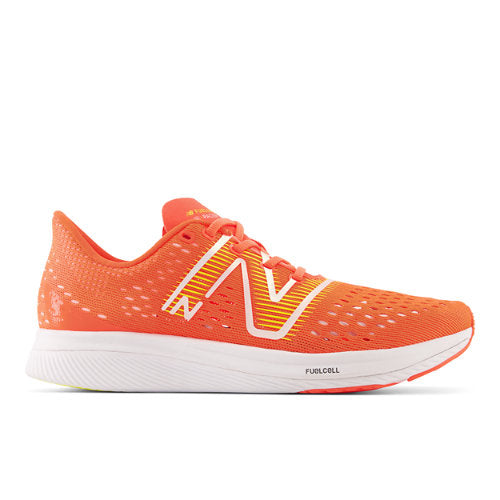 New Balance Women's FuelCell Supercomp Pacer in Orange/Yellow Synthetic, Narrow