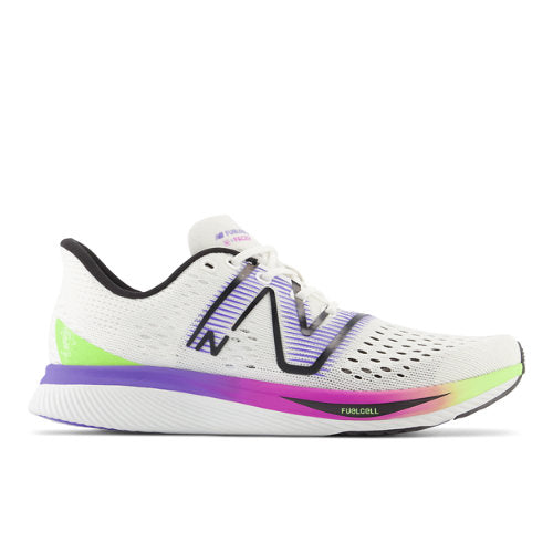 New Balance FuelCell SuperComp Pacer in White Blue Green Pink Mesh Narrow