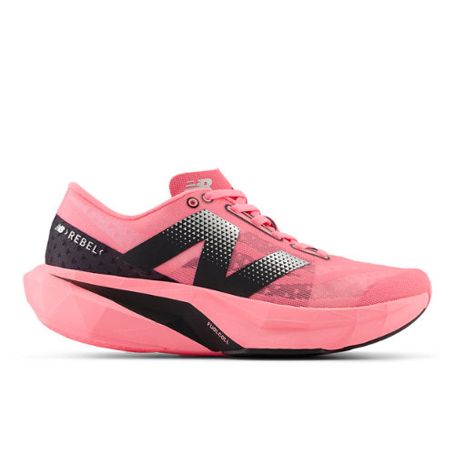 New Balance FuelCell Rebel v4 in Pink Black White Synthetic Narrow