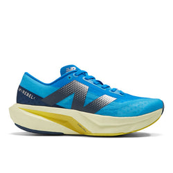 New Balance FuelCell Rebel v4 in Blue Yellow Synthetic Narrow