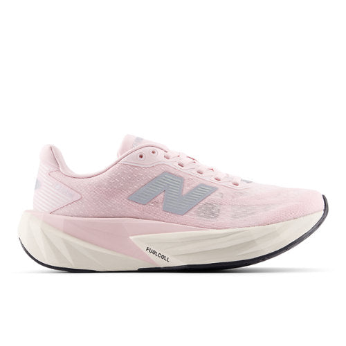 New Balance FuelCell Rebel v5 in Pink Grey Beige Synthetic Narrow