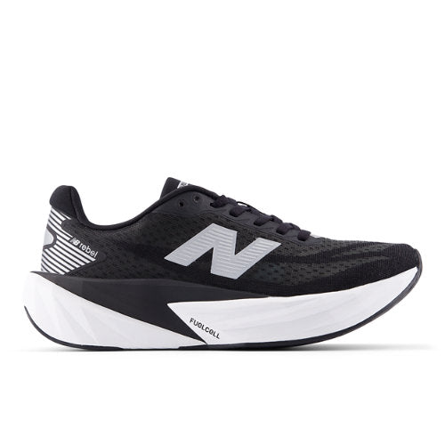 New Balance FuelCell Rebel v5 in Black White Grey Synthetic