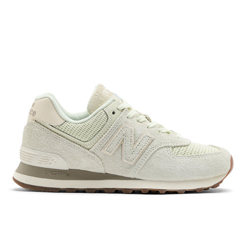 New Balance 574 in Grey Suede Mesh Narrow
