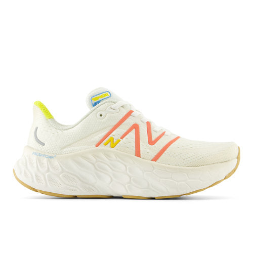 New Balance Fresh Foam X More v4 in White Red Yellow Synthetic Narrow