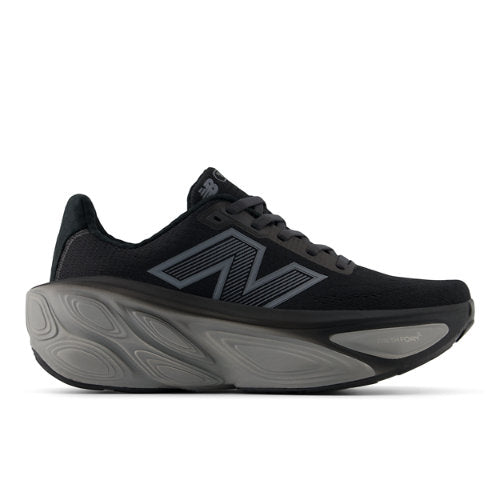 New Balance Women's Fresh Foam X More v5 in Black/White/Beige Synthetic, Narrow