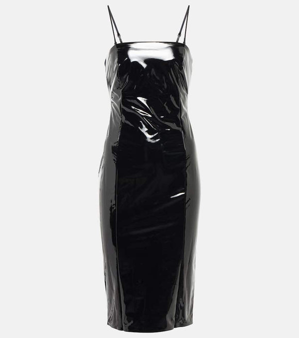 Wolford Faux leather-paneled mini dress