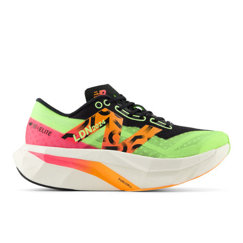 New Balance TCS London Marathon FuelCell SuperComp Elite v4 in Green Orange Pink Black Synthetic Narrow