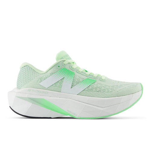 New Balance FuelCell SuperComp Trainer v3 in Green White Synthetic Narrow