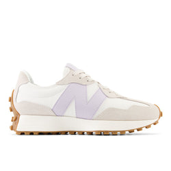 New Balance 327 in Beige Purple Suede Mesh Narrow