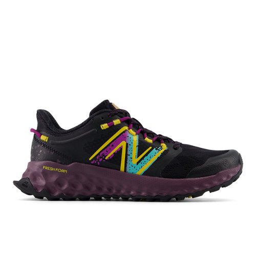 New Balance Women's FRESH FOAM Garoé in Black/Orange/Pink Textile, Narrow